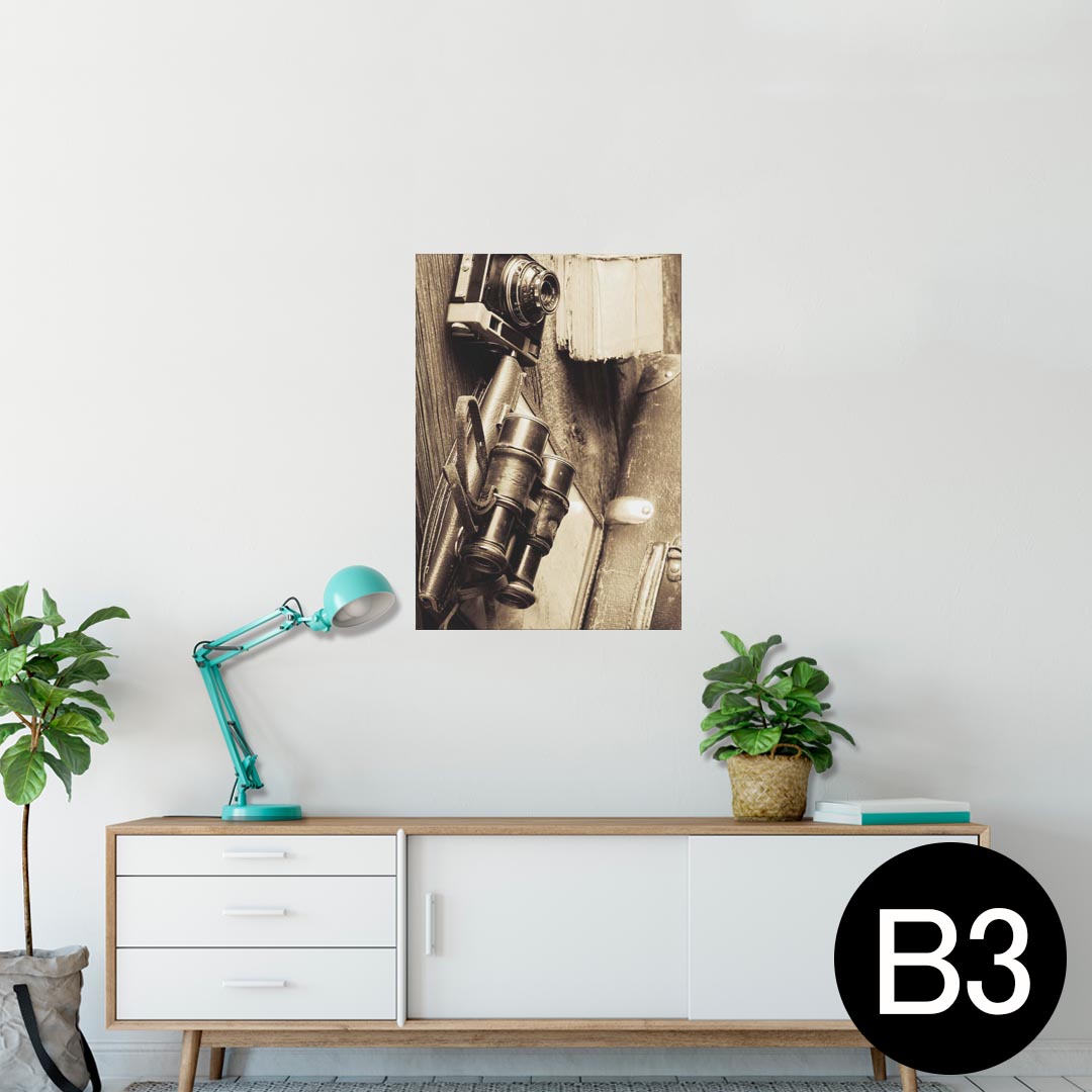 ポスター ウォールステッカー シール式ステッカー 飾り 364×515mm B3 写真 フォト 壁 インテリア おしゃれ 剥がせる wall sticker poster 008823 写真 カメラ カバン アンティーク