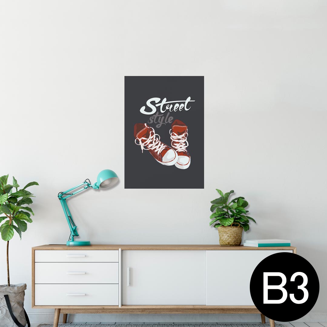 ポスター ウォールステッカー シール式ステッカー 飾り 364×515mm B3 写真 フォト 壁 インテリア おしゃれ 剥がせる wall sticker poster 010165 おしゃれ　ファッション　英語