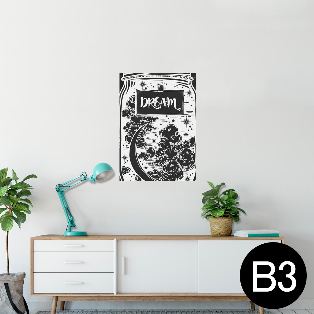 ポスター ウォールステッカー シール式ステッカー 飾り 364×515mm B3 写真 フォト 壁 インテリア おし..