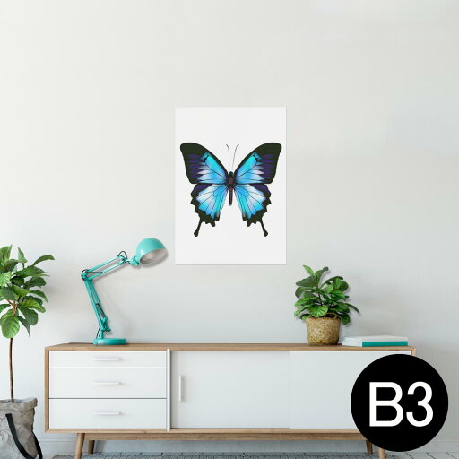 ポスター ウォールステッカー シール式ステッカー 飾り 364×515mm B3 写真 フォト 壁 インテリア おしゃれ 剥がせる wall sticker poster 012041 蝶 エレガント 羽 ポスター ウォールステッカー シール式ステッカー 飾り 364×515mm B3 写真 フォト 壁 インテリア おしゃれ 剥がせる wall sticker poster 012041 蝶 エレガント 羽