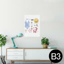 ポスター ウォールステッカー シール式ステッカー 飾り 364×515mm B3 写真 フォト 壁 インテリア おしゃれ 剥がせる wall sticker poster 012172 水着 夏 おしゃれ