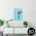 ポスター ウォールステッカー シール式ステッカー 飾り 364×515mm B3 写真 フォト 壁 インテリア おしゃれ 剥がせる wall sticker p...