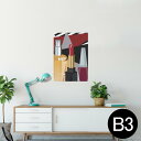 ポスター ウォールステッカー シール式ステッカー 飾り 364×515mm B3 写真 フォト 壁 インテリア おしゃれ 剥がせる wall sticker poster 012977 おしゃれ リップ マニキュア