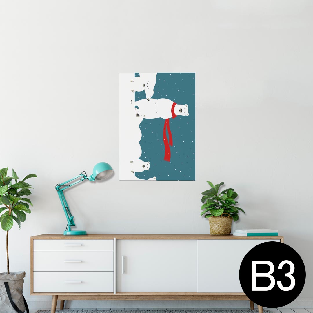 ポスター ウォールステッカー シール式ステッカー 飾り 364×515mm B3 写真 フォト 壁 インテリア おし..