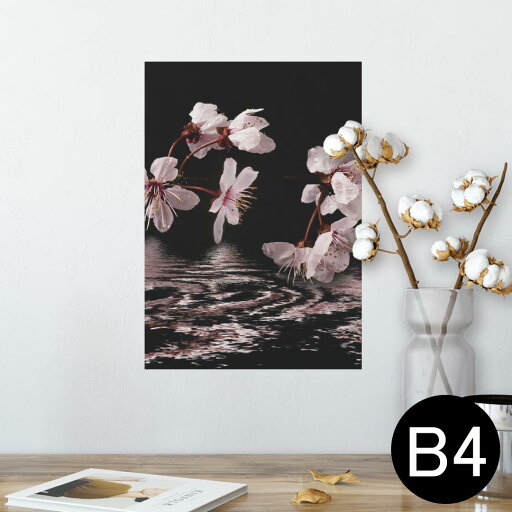 ポスター ウォールステッカー シール式ステッカー 飾り 257×364mm B4 写真 フォト 壁 インテリア おしゃれ 剥がせる wall sticker poster 000009 桜 水面 黒 ポスター ウォールステッカー シール式ステッカー 飾り 257×364mm B4 写真 フォト 壁 インテリア おしゃれ 剥がせる wall sticker poster 000009 桜 水面 黒