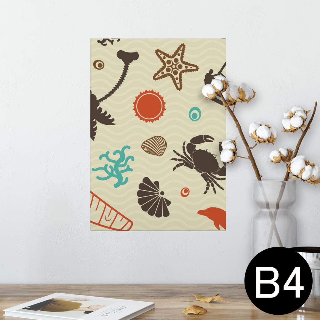 ポスター ウォールステッカー シール式ステッカー 飾り 257×364mm B4 写真 フォト 壁 インテリア おし..