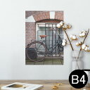 ポスター ウォールステッカー シール式ステッカー 飾り 257×364mm B4 写真 フォト 壁 インテリア おしゃれ 剥がせる wall sticker poster 022857 写真 自転車