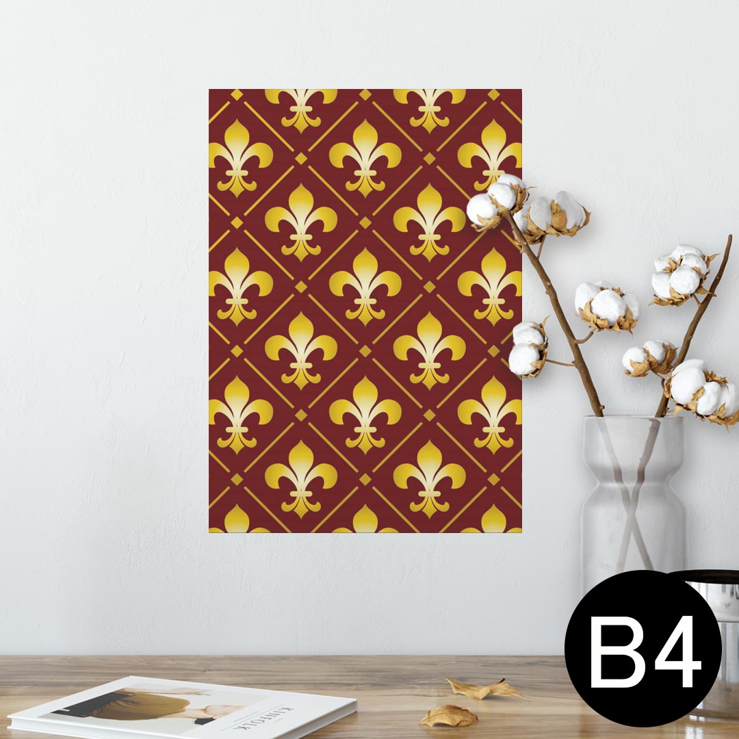 ポスター ウォールステッカー シール式ステッカー 飾り 257×364mm B4 写真 フォト 壁 インテリア おしゃれ 剥がせる wall sticker poster 004136 ブラウン　模様