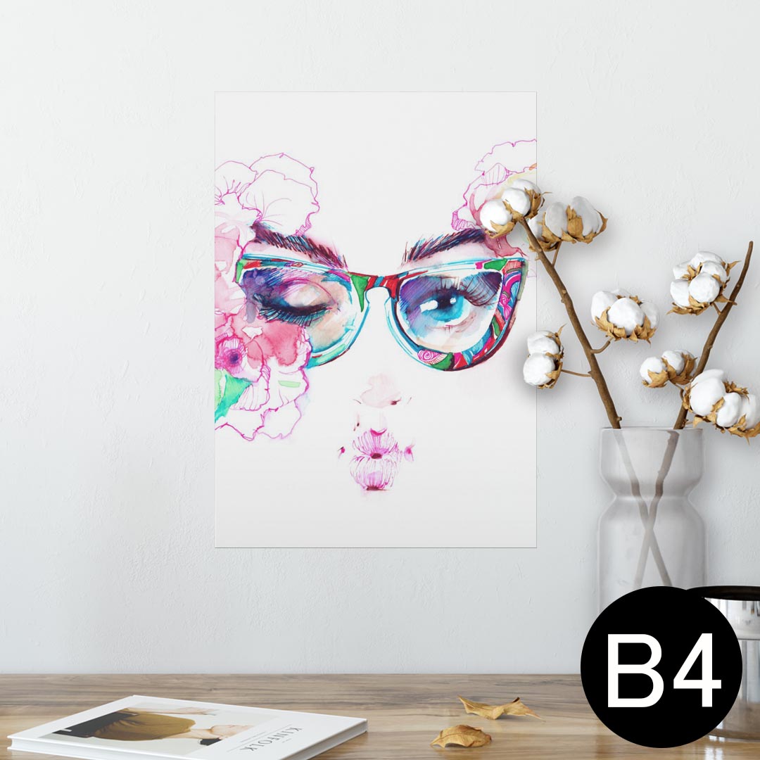 ポスター ウォールステッカー シール式ステッカー 飾り 257×364mm B4 写真 フォト 壁 インテリア おしゃれ 剥がせる wall sticker poster 009944 人物　おしゃれ
