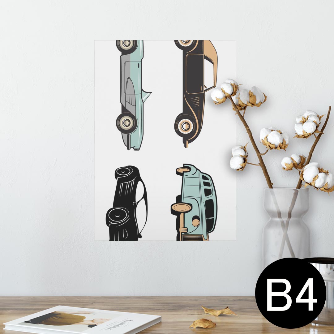 ポスター ウォールステッカー シール式ステッカー 飾り 257×364mm B4 写真 フォト 壁 インテリア おし..