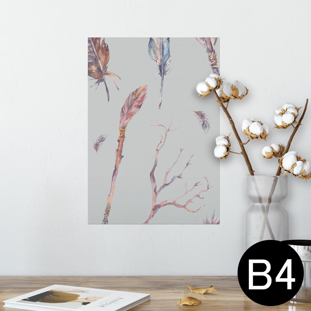 ポスター ウォールステッカー シール式ステッカー 飾り 257×364mm B4 写真 フォト 壁 インテリア おし..