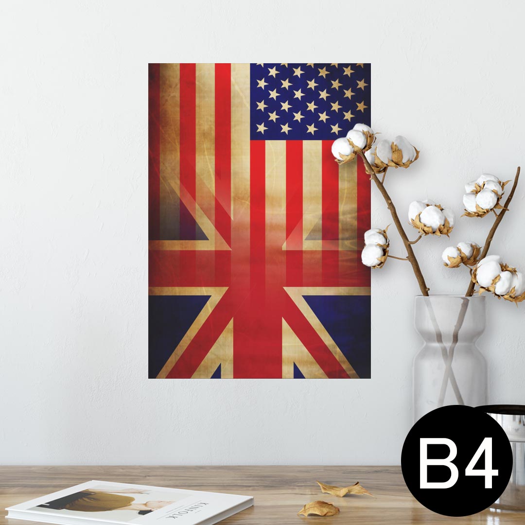 ポスター ウォールステッカー シール式ステッカー 飾り 257×364mm B4 写真 フォト 壁 インテリア おしゃれ 剥がせる wall sticker poster 012669 アメリカ イギリス アンティーク