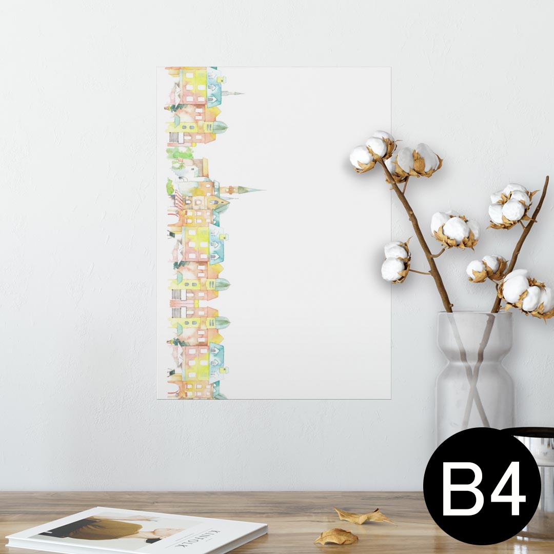 ポスター ウォールステッカー シール式ステッカー 飾り 257×364mm B4 写真 フォト 壁 インテリア おしゃれ 剥がせる wall sticker poster 014273 風景　景色　カラフル