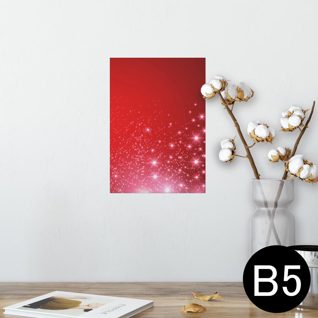 ポスター ウォールステッカー シール式ステッカー 飾り 182×257mm B5 写真 フォト 壁 インテリア おしゃれ 剥がせる wall sticker poster 001613 キラキラ
