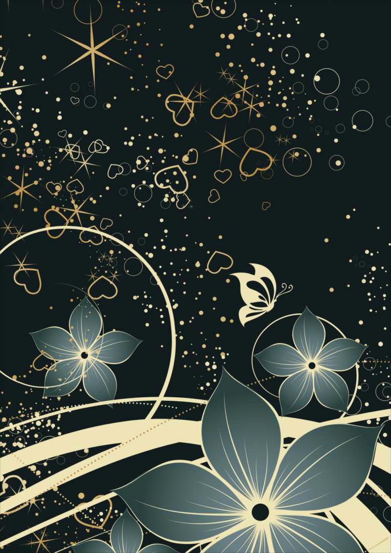 ポスター ウォールステッカー シール式ステッカー 飾り 182×257mm B5 写真 フォト 壁 インテリア おしゃれ 　剥がせる wall sticker poster 008948 花　フラワー　黒　ブラック 3