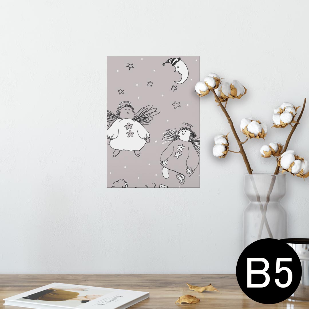 ポスター ウォールステッカー シール式ステッカー 飾り 182×257mm B5 写真 フォト 壁 インテリア おしゃれ 　剥がせる wall sticker poster 002709 キャラクター　イラスト