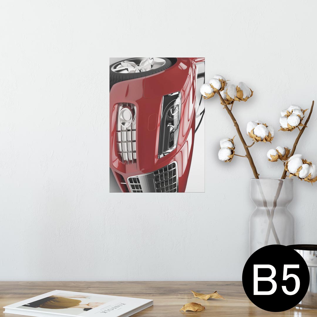 ポスター ウォールステッカー シール式ステッカー 飾り 182×257mm B5 写真 フォト 壁 インテリア おしゃれ 　剥がせる wall sticker poster 002839 車　写真
