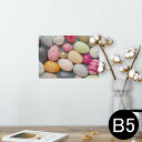 ポスター ウォールステッカー シール式ステッカー 飾り 182×257mm B5 写真 フォト 壁 インテリア おしゃれ 剥がせる wall sticker poster 023244 たまご カラフル 写真