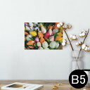 ポスター ウォールステッカー シール式ステッカー 飾り 182×257mm B5 写真 フォト 壁 インテリア おしゃれ 剥がせる wall sticker poster 023917 花 フラワー チューリップ