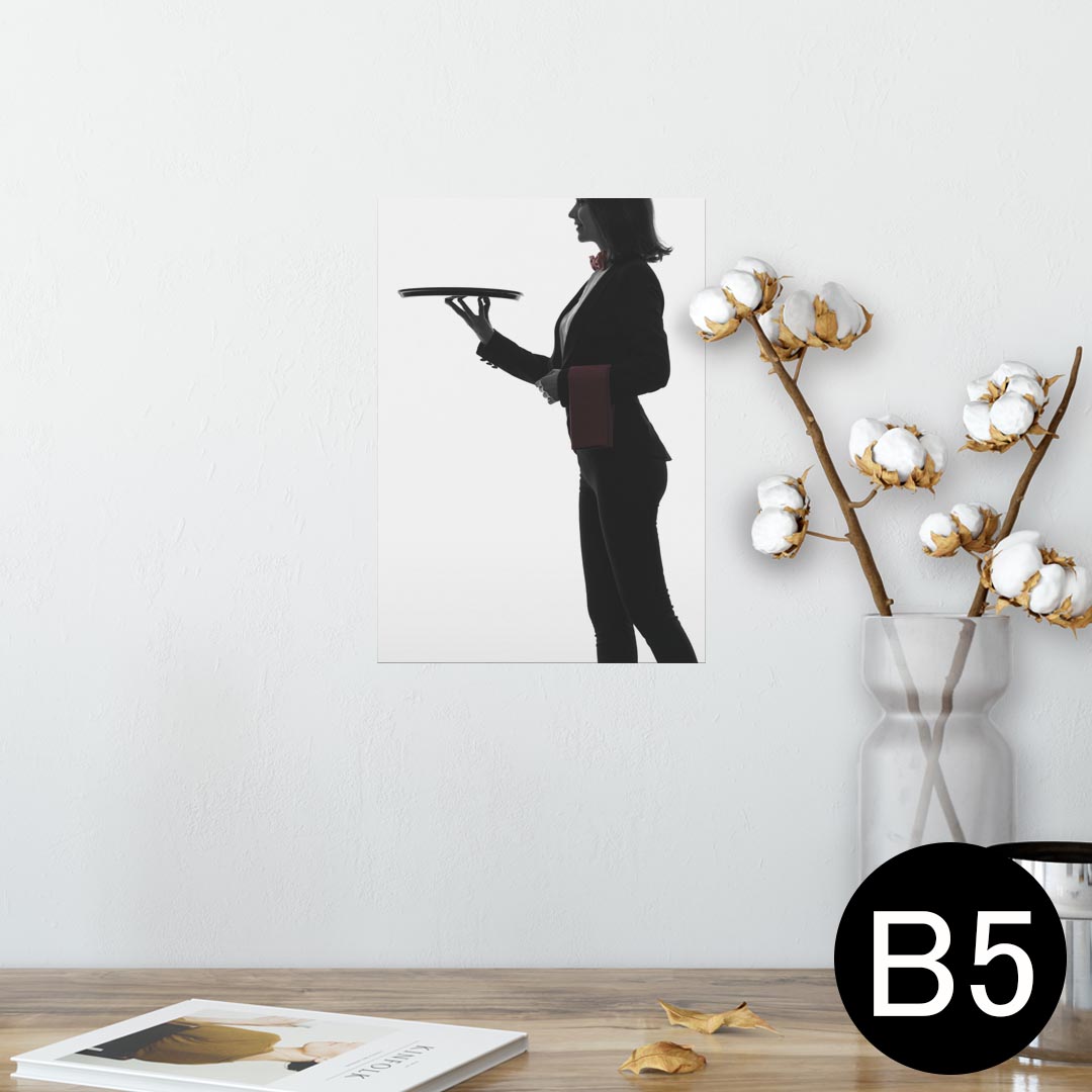 ポスター ウォールステッカー シール式ステッカー 飾り 182×257mm B5 写真 フォト 壁 インテリア おしゃれ 　剥がせる wall sticker poster 004611 外国人　写真　シンプル