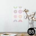 ポスター ウォールステッカー シール式ステッカー 飾り 182×257mm B5 写真 フォト 壁 インテリア おしゃれ 剥がせる wall sticker poster 009686 花火 カラフル シンプル