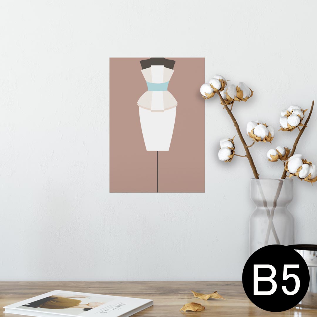 ポスター ウォールステッカー シール式ステッカー 飾り 182×257mm B5 写真 フォト 壁 インテリア おしゃれ 　剥がせる wall sticker poster 010118 おしゃれ　ファッション　ドレス