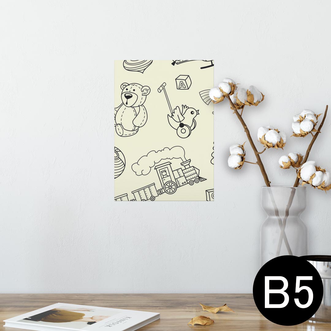 ポスター ウォールステッカー シール式ステッカー 飾り 182×257mm B5 写真 フォト 壁 インテリア おしゃれ 　剥がせる wall sticker poster 011275 汽車　ヘリコプター　乗り物