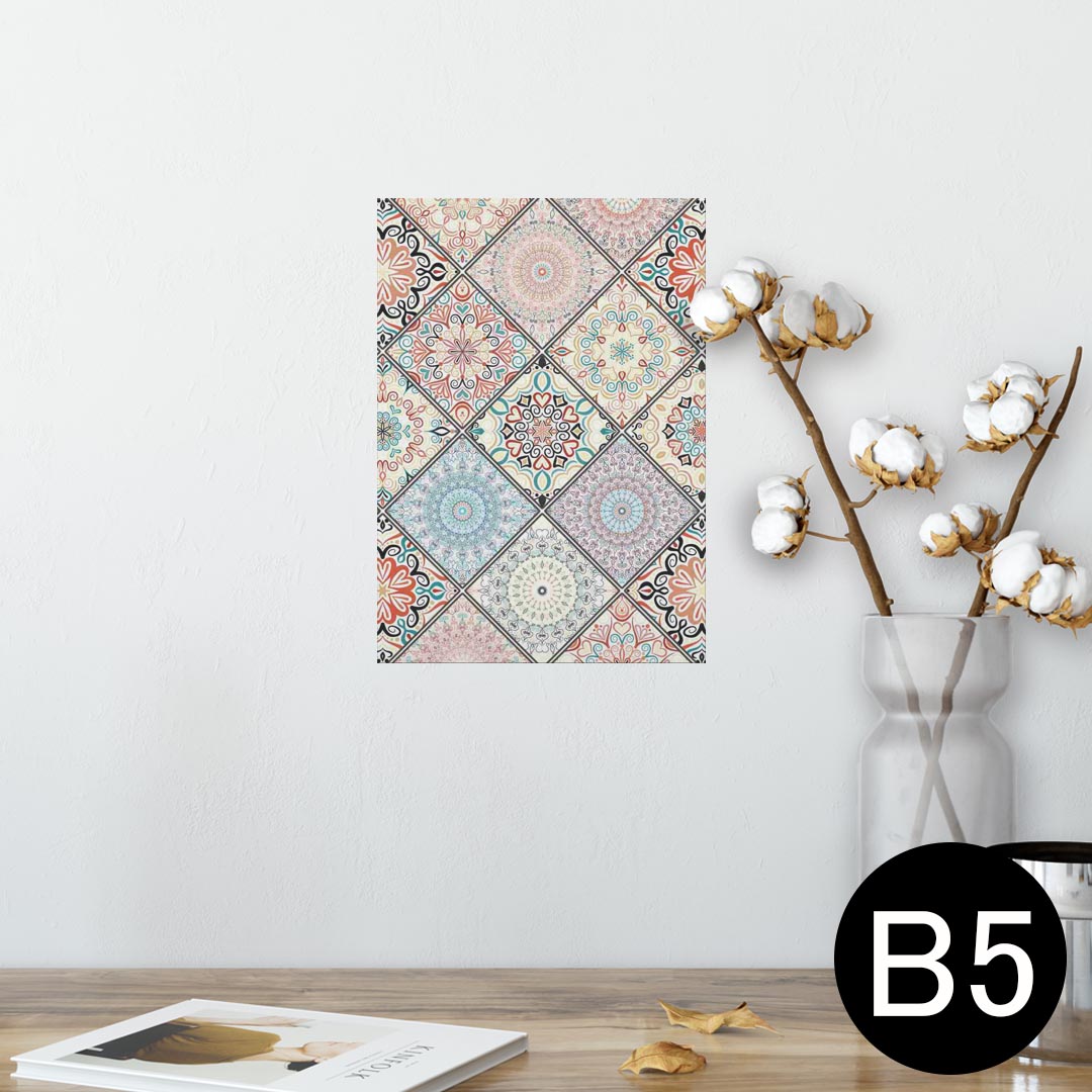 ポスター ウォールステッカー シール式ステッカー 飾り 182×257mm B5 写真 フォト 壁 インテリア おしゃれ 　剥がせる wall sticker poster 012173 柄　丸　ハート