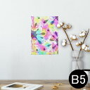 ポスター ウォールステッカー シール式ステッカー 飾り 182×257mm B5 写真 フォト 壁 インテリア おしゃれ 剥がせる wall sticker poster 012603 カラフル ペイント 花火