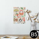 ポスター ウォールステッカー シール式ステッカー 飾り 182×257mm B5 写真 フォト 壁 インテリア おしゃれ 剥がせる wall sticker poster 013625 お正月 門松 謹賀新年