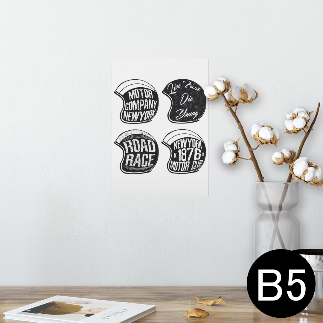 ポスター ウォールステッカー シール式ステッカー 飾り 182×257mm B5 写真 フォト 壁 インテリア おし..