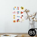 ポスター ウォールステッカー シール式ステッカー 飾り 182×257mm B5 写真 フォト 壁 インテリア おしゃれ 剥がせる wall sticker poster 014098 海 夏 花火