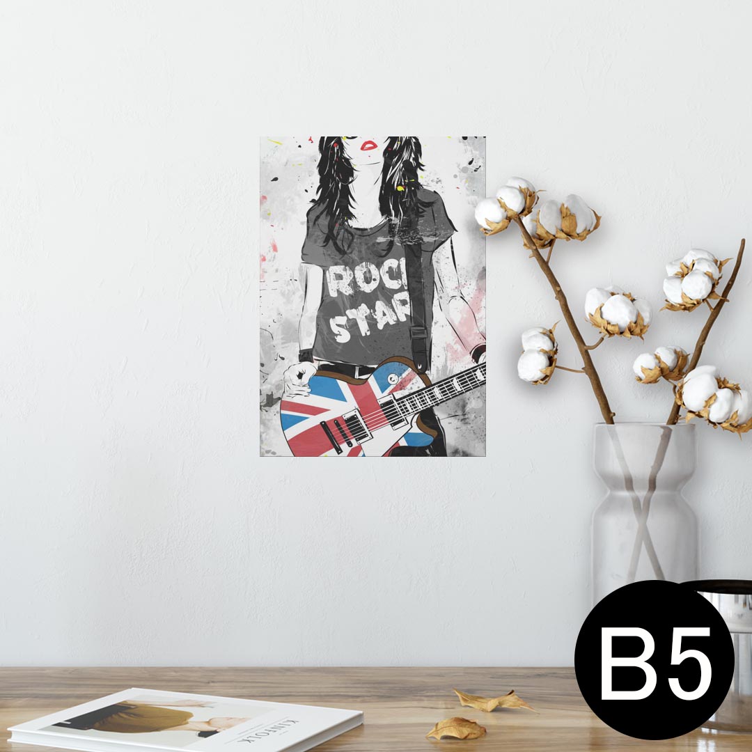 ポスター ウォールステッカー シール式ステッカー 飾り 182×257mm B5 写真 フォト 壁 インテリア おし..