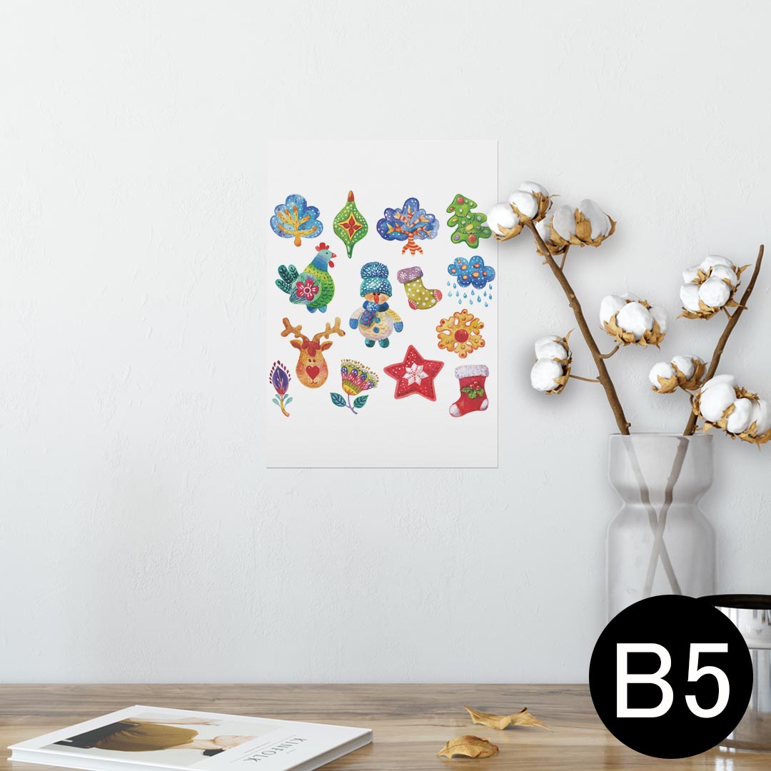 ポスター ウォールステッカー シール式ステッカー 飾り 182×257mm B5 写真 フォト 壁 インテリア おし..