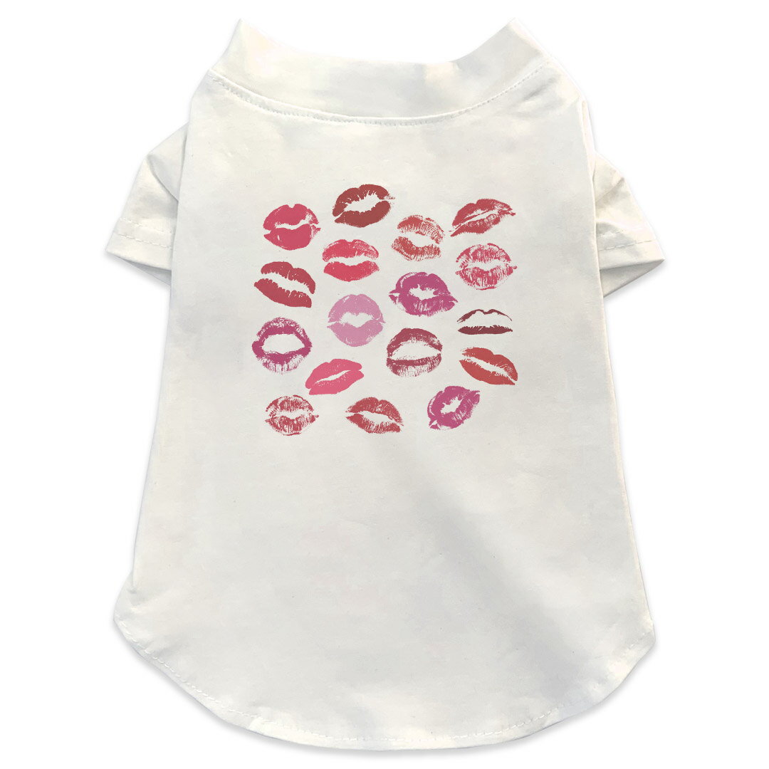 犬専用Tシャツ 選べる5size 小型犬 袖あり 半袖 ホワイト デザイン T shirt XS S M L XL ペットウェア ..