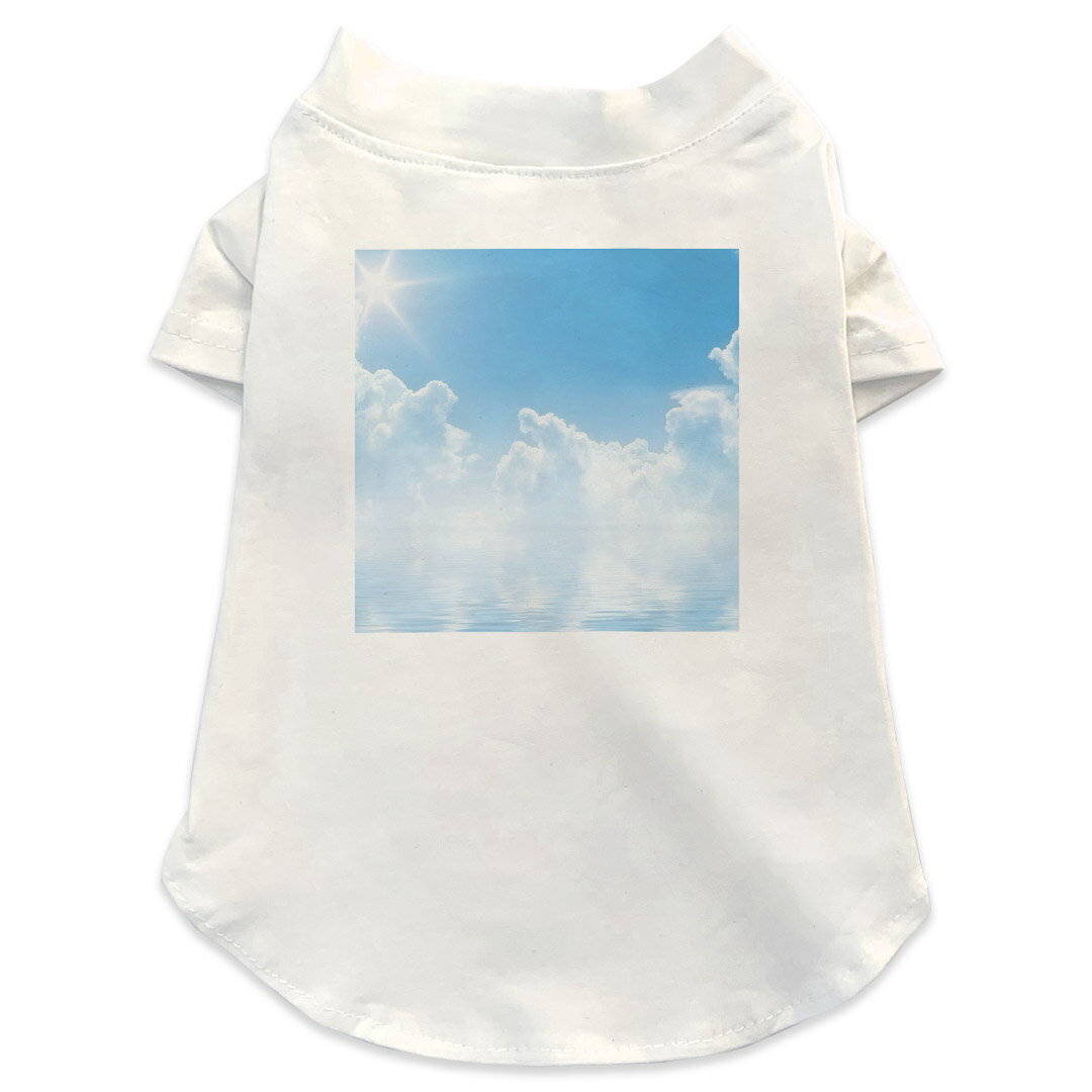 犬専用Tシャツ 選べる5size 小型犬 袖あり 半袖 ホワイト デザイン T shirt XS S M L XL ペットウェア ..