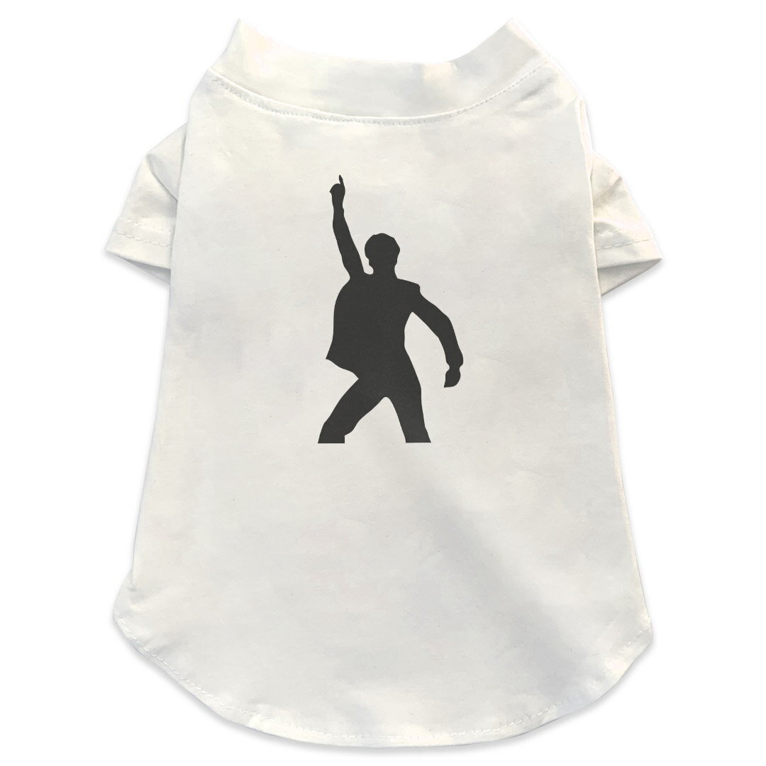 犬専用Tシャツ 選べる5size 小型犬 袖あり 半袖 ホワイト デザイン T shirt XS S M L XL ペットウェア ..