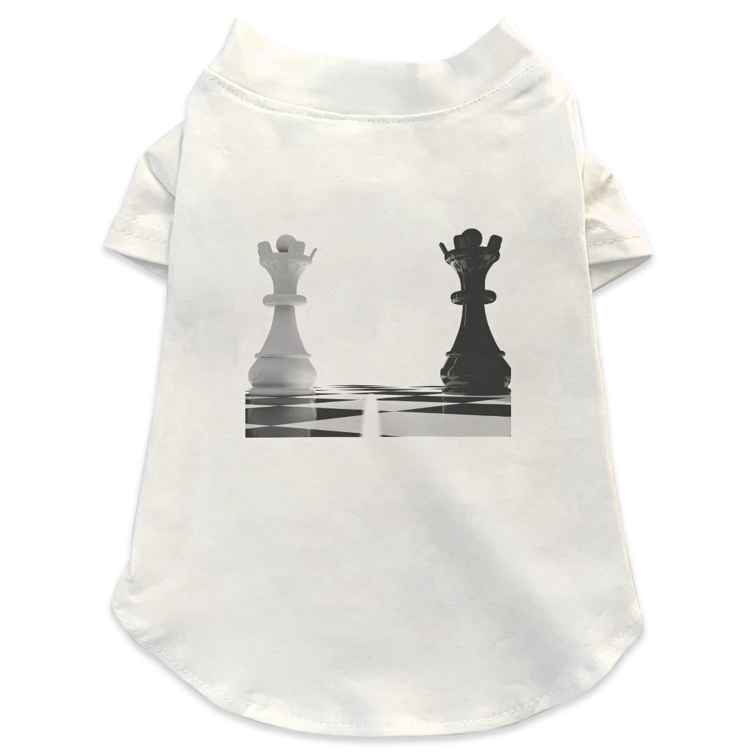 犬専用Tシャツ 選べる5size 小型犬 袖あり 半袖 ホワイト デザイン T shirt XS S M L XL ペットウェア ..