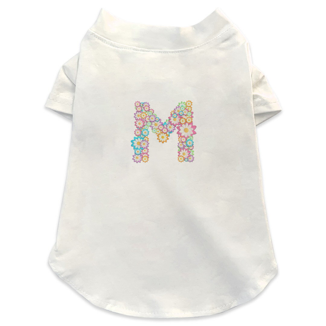 犬専用Tシャツ 選べる5size 小型犬 袖あり 半袖 ホワイト デザイン T shirt XS S M L XL ペットウェア ..