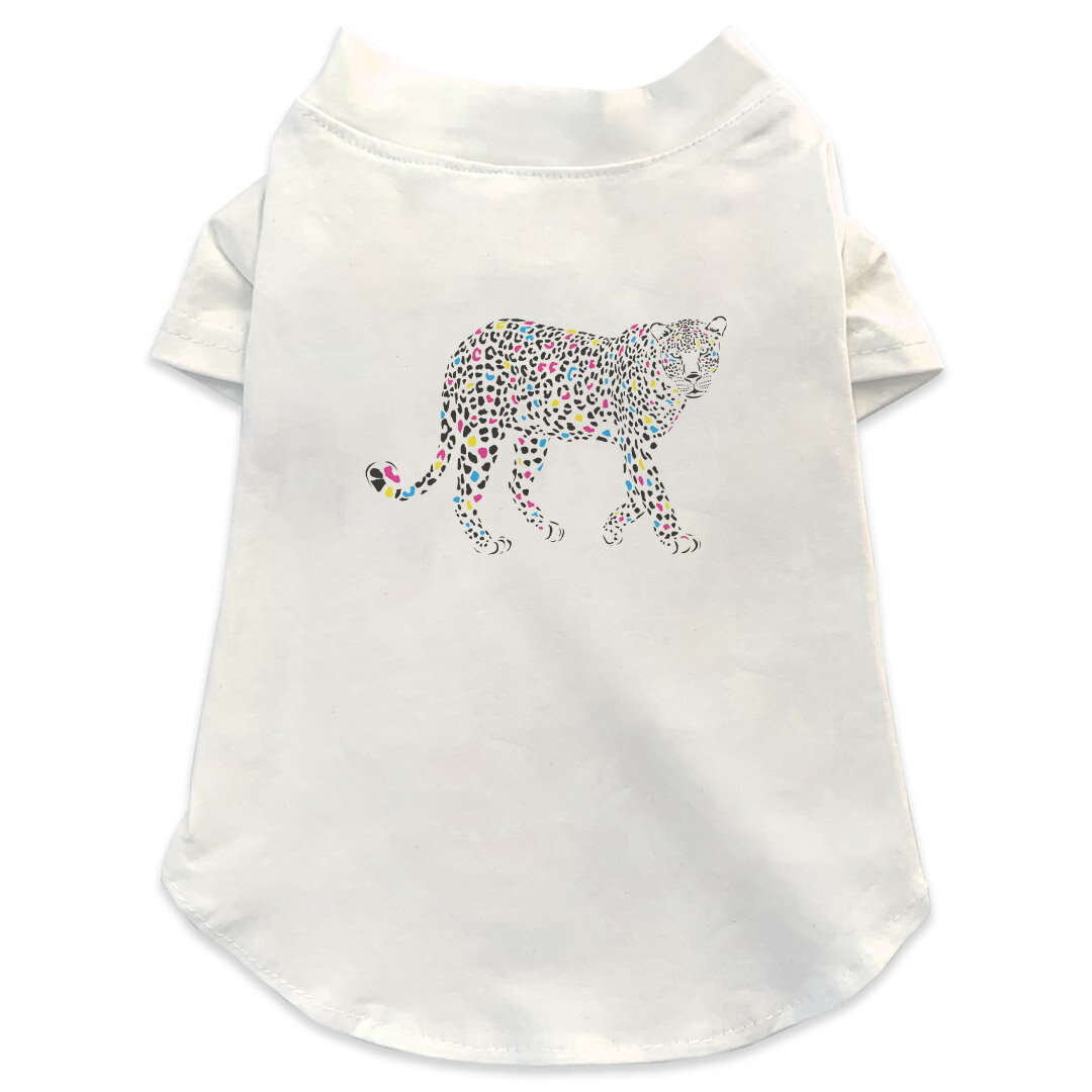 犬専用Tシャツ 選べる5size 小型犬 袖あり 半袖 ホワイト デザイン T shirt XS S M L XL ペットウェア ..