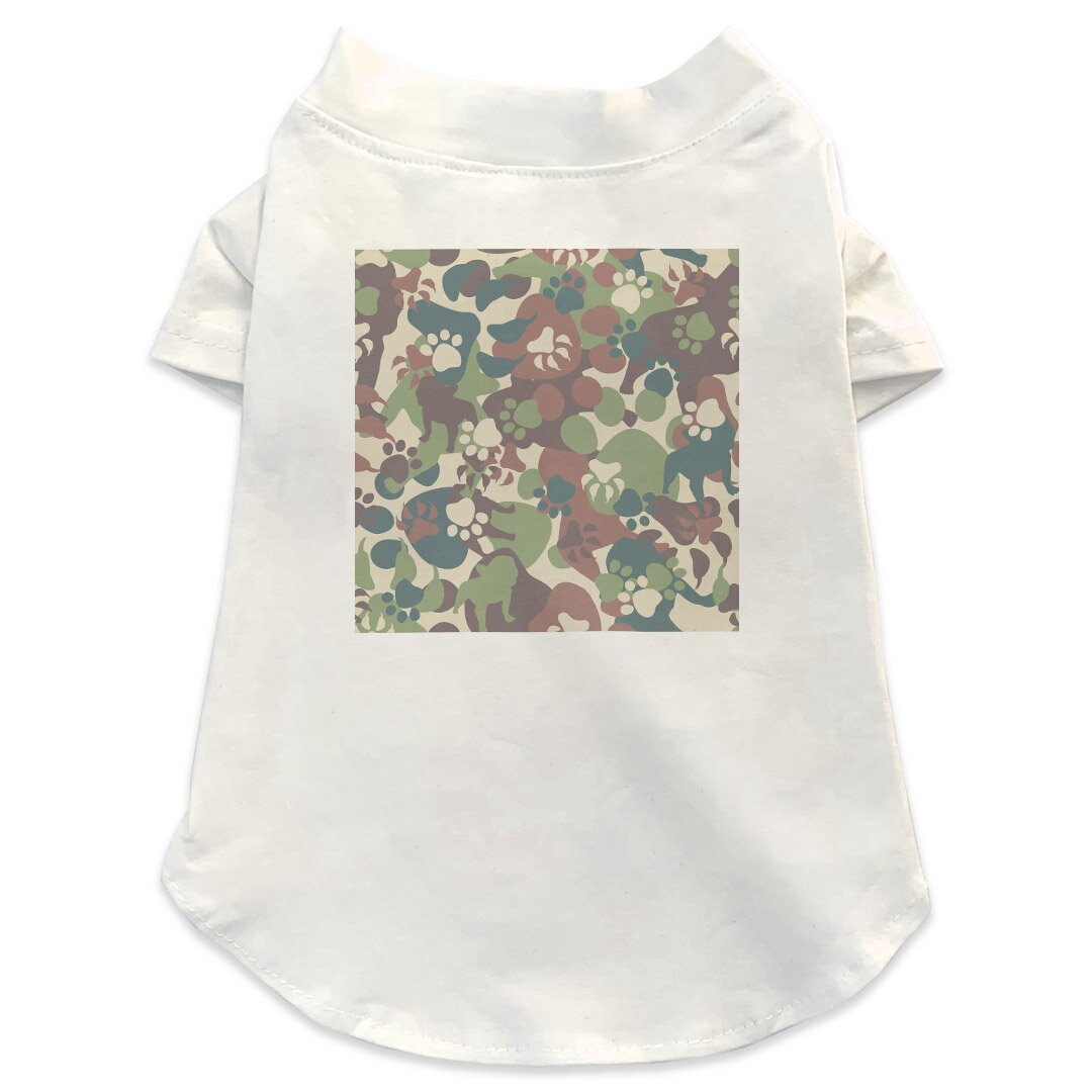 犬専用Tシャツ 選べる5size 小型犬 袖あり 半袖 ホワイト デザイン T shirt XS S M L XL ペットウェア ..