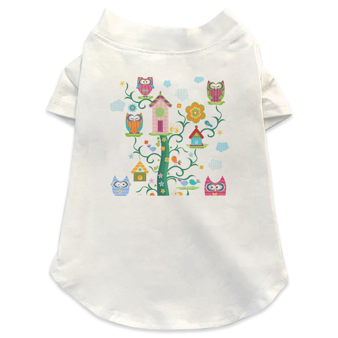 犬専用Tシャツ 選べる5size 小型犬 袖あり 半袖 ホワイト デザイン T shirt XS S M L XL ペットウェア ..