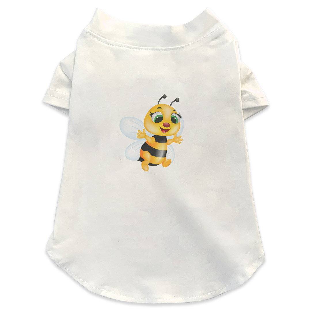 犬専用Tシャツ 選べる5size 小型犬 袖あり 半袖 ホワイト デザイン T shirt XS S M L XL ペットウェア ..