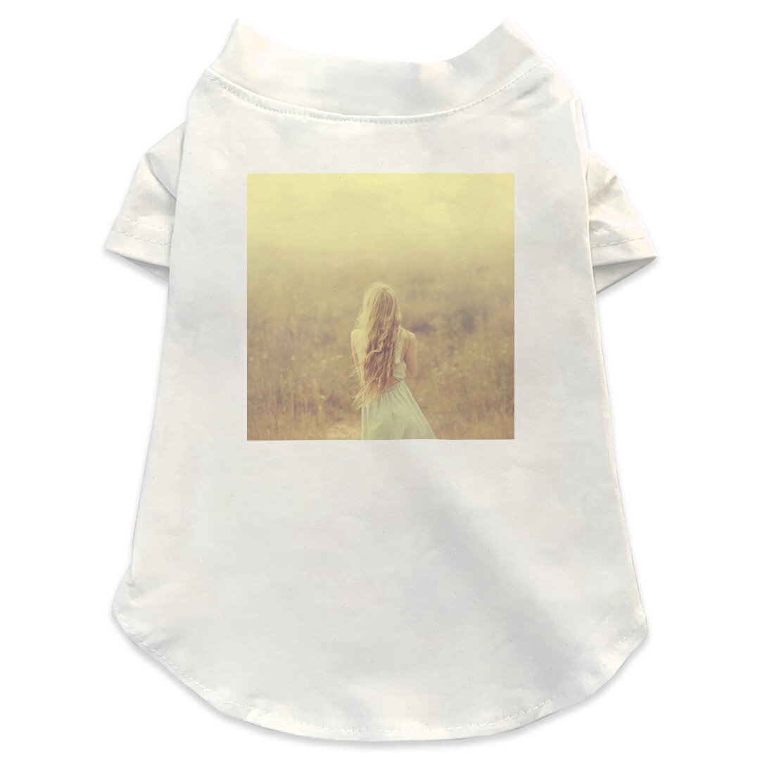 犬専用Tシャツ 選べる5size 小型犬 袖あり 半袖 ホワイト デザイン T shirt XS S M L XL ペットウェア ..