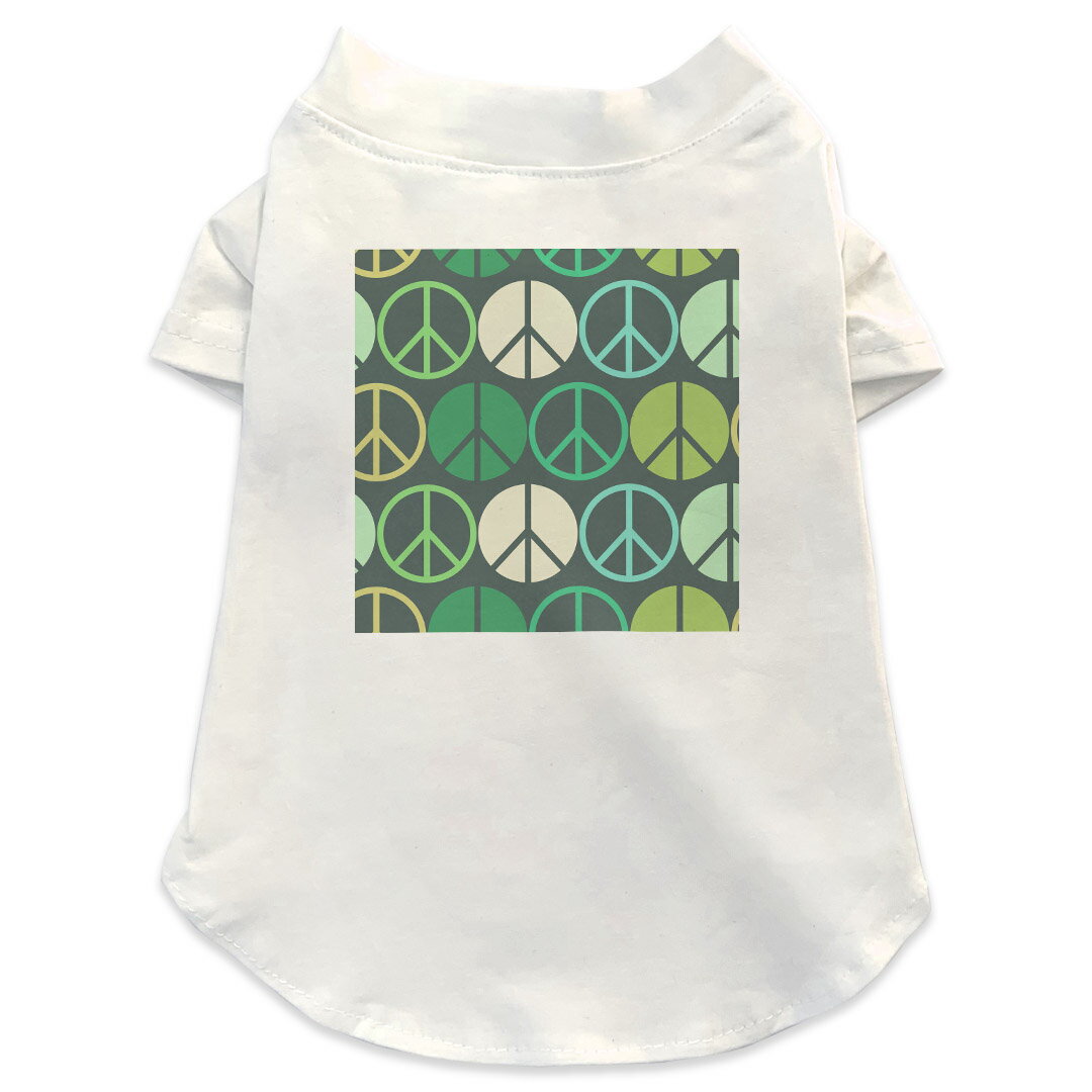 犬専用Tシャツ 選べる5size 小型犬 袖あり 半袖 ホワイト デザイン T shirt XS S M L XL ペットウェア ..
