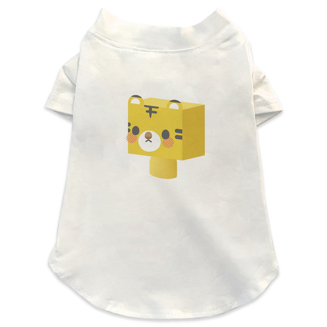 犬専用Tシャツ 選べる5size 小型犬 袖あり 半袖 ホワイト デザイン T shirt XS S M...