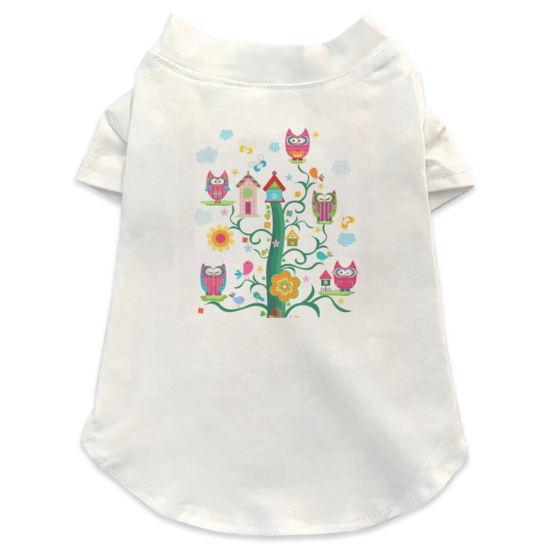 犬専用Tシャツ 選べる5size 小型犬 袖あり 半袖 ホワイト デザイン T shirt XS S M L XL ペットウェア ..