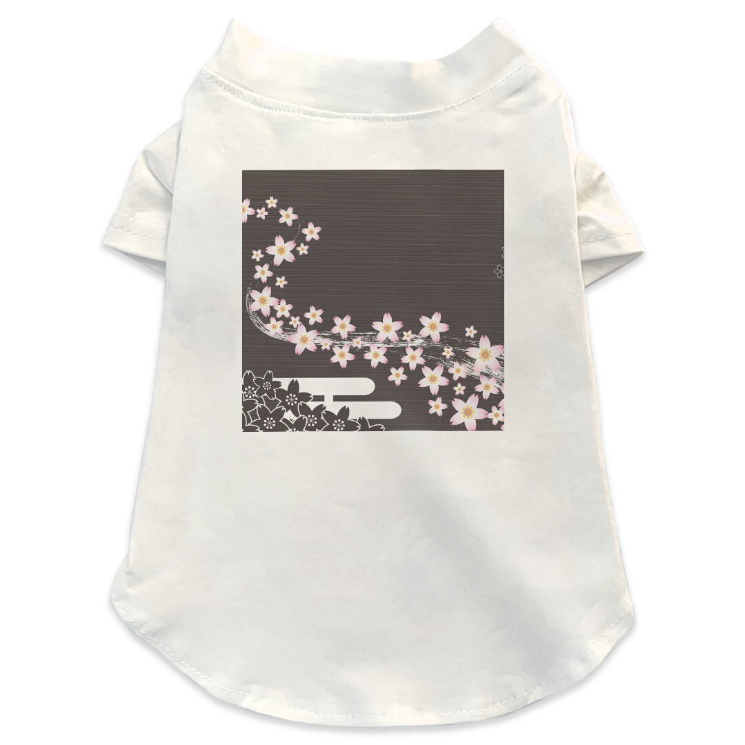 犬専用Tシャツ 選べる5size 小型犬 袖あり 半袖 ホワイト デザイン T shirt XS S M L XL ペットウェア ..