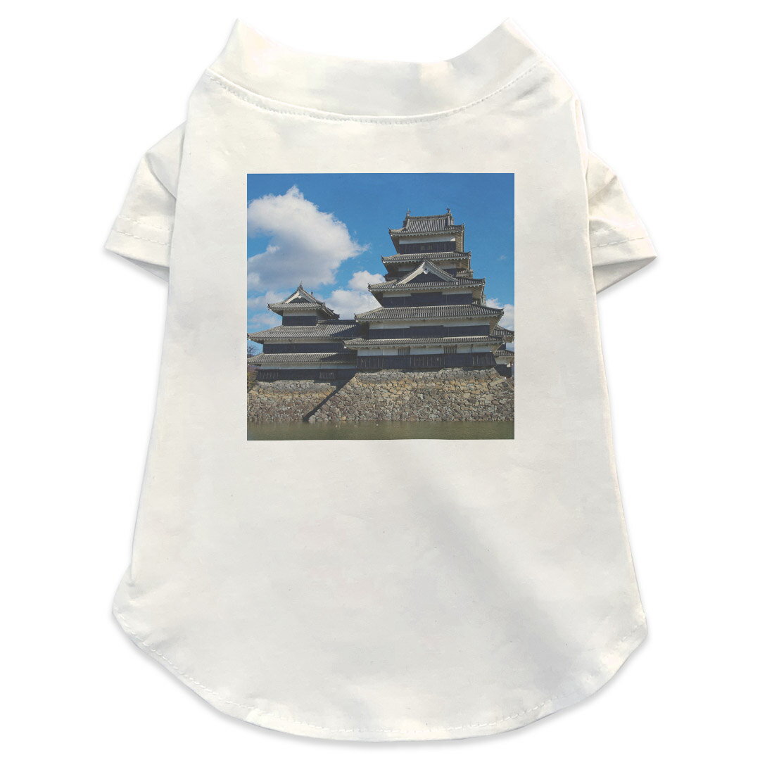 犬専用Tシャツ 選べる5size 小型犬 袖あり 半袖 ホワイト デザイン T shirt XS S M L XL ペットウェア ..