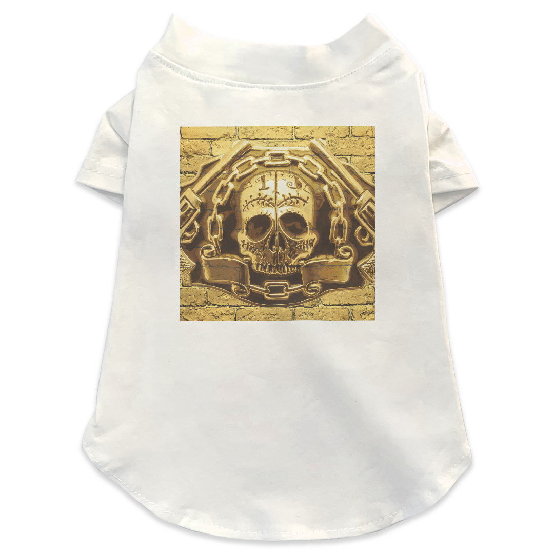 犬専用Tシャツ 選べる5size 小型犬 袖あり 半袖 ホワイト デザイン T shirt XS S M L XL ペットウェア ..